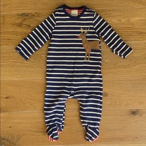 Mini Boden Reindeer Footie 0-3 months